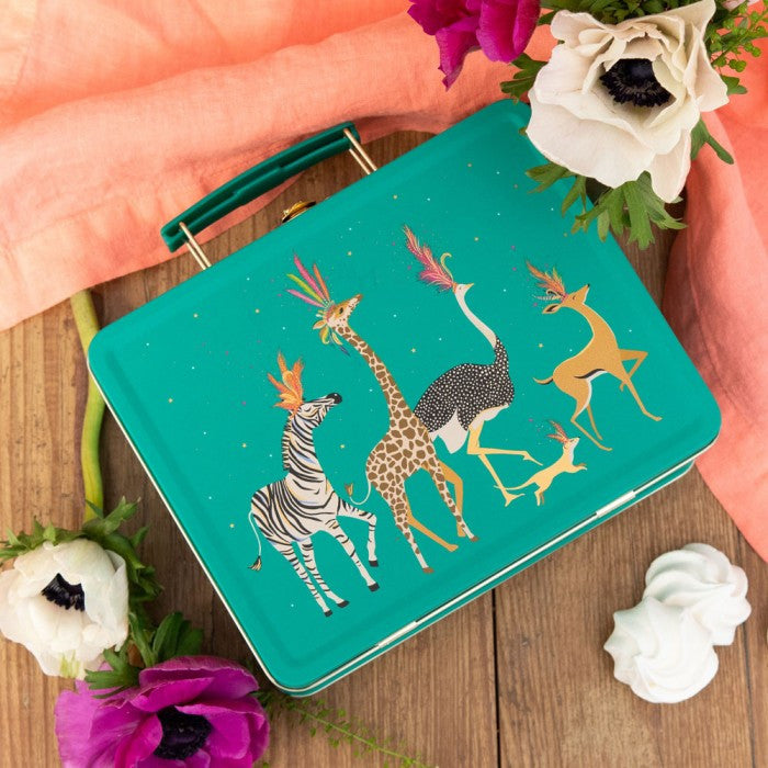 Party Parade Tin Lunchbox by Sara Miller.