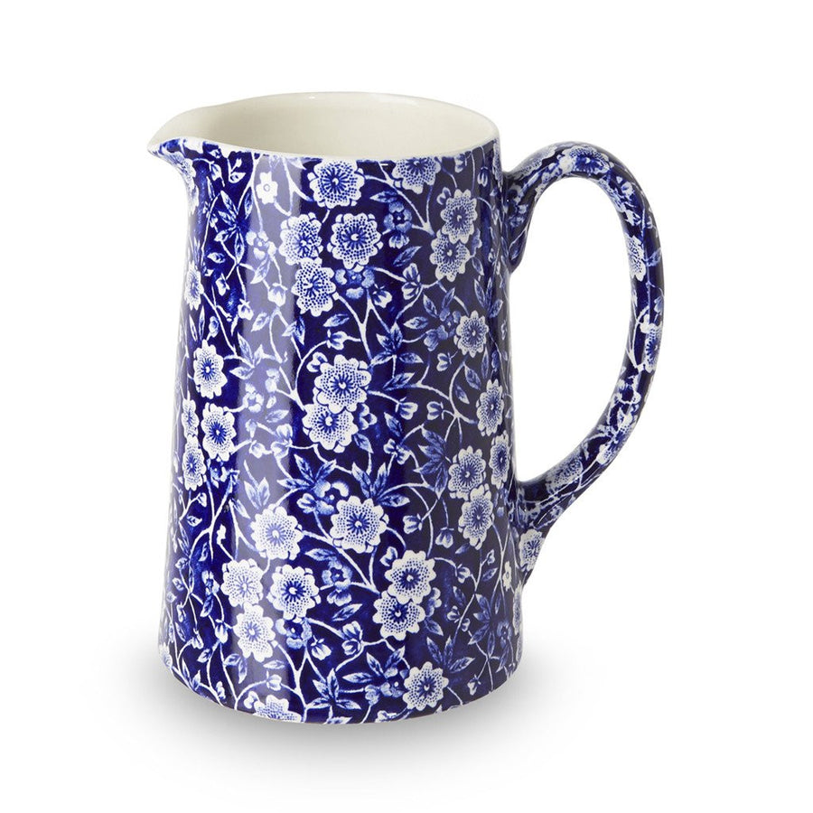 Burleigh Blue Calico Medium Tankard Jug