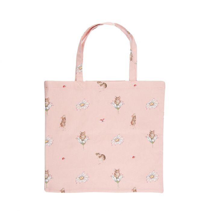 'Oops A Daisy' Mouse Foldable Shopping Bag by Wrendale Designs