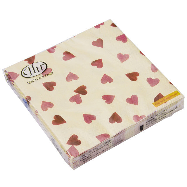 Emma Bridgewater Pink Hearts Cocktail Napkins