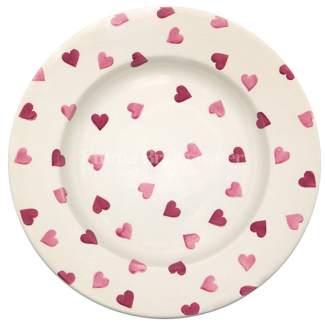 Emma Bridgewater Pink Hearts 10 1/2 inch plate.