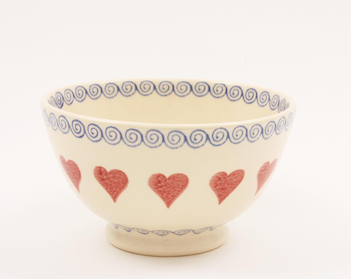 Brixton Pottery Hearts Medium Bowl