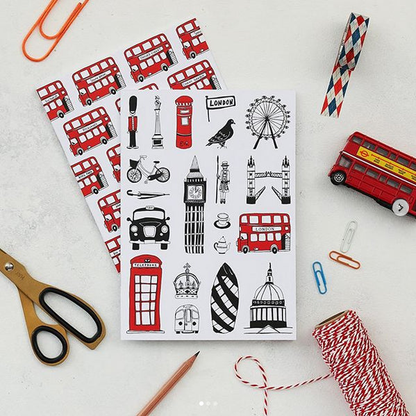 Victoria Eggs Pack of 2 A5 London Notebooks
