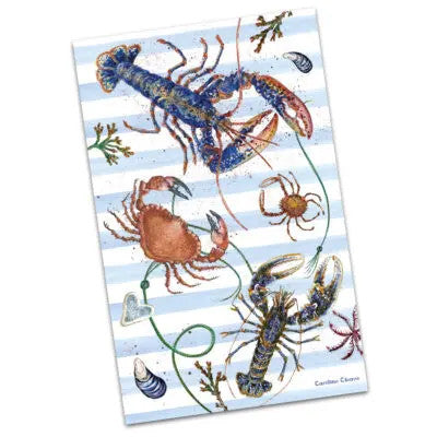 Fruits of the Sea Tea Towel by Caroline Cleave for Emma Ball