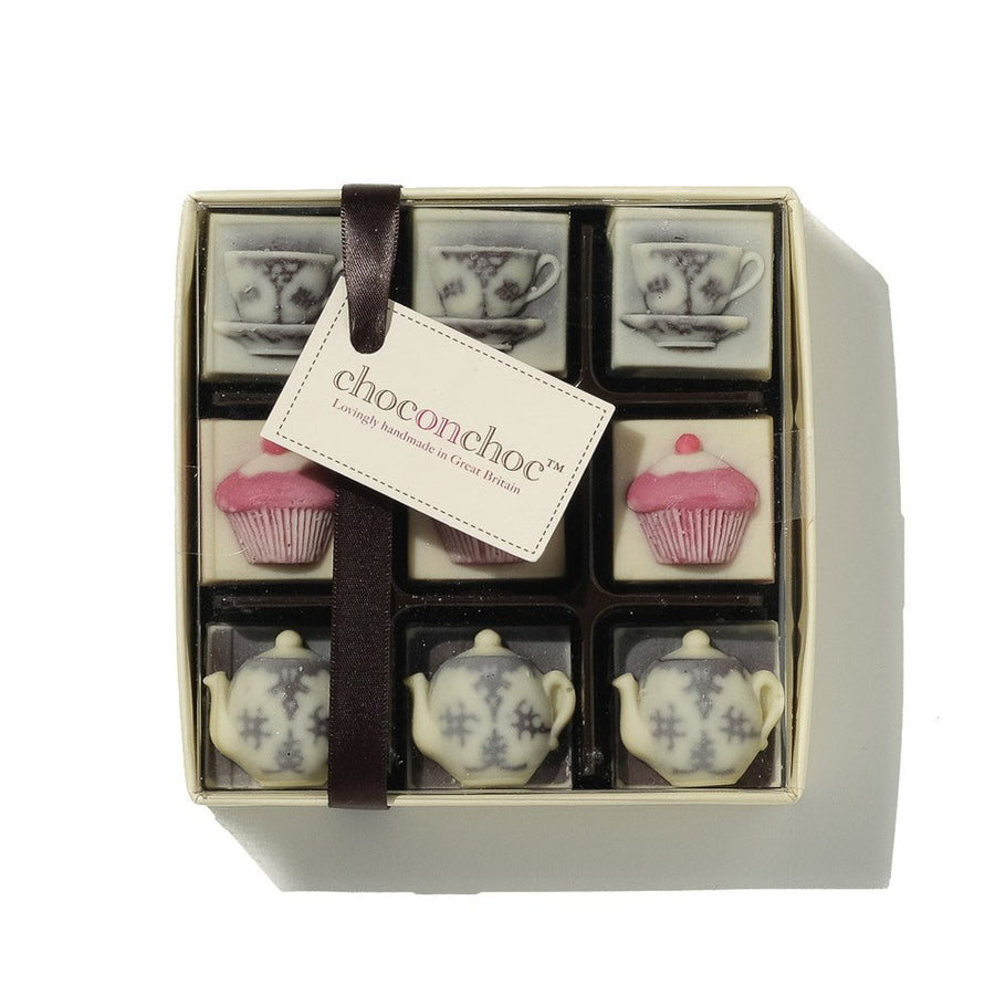 Chocolate Teapots, Tea Cups and Cakes by Choc on Choc.