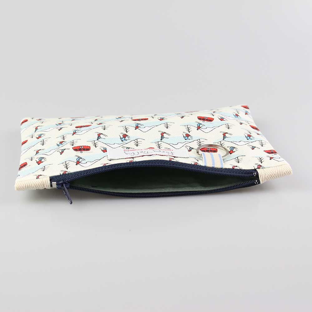 Snowy Mountain Flat Purse with Keyring by Poppy Treffry