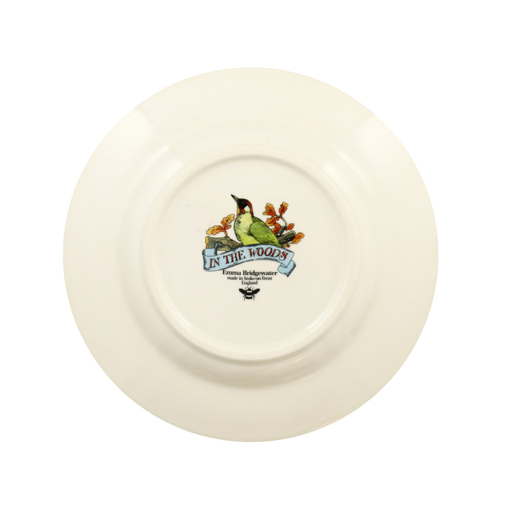 Hand-made Emma Bridgewater Green Woodpecker 8 1/2 inch plate