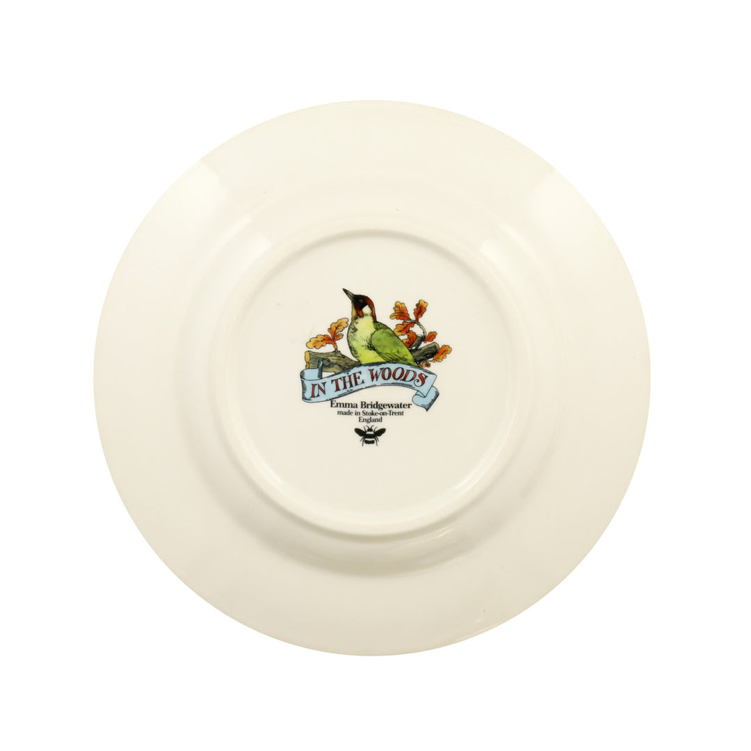 Hand-made Emma Bridgewater Green Woodpecker 8 1/2 inch plate