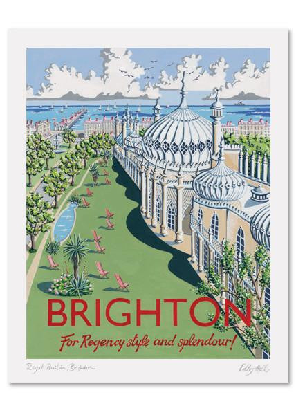 Kelly Hall Brighton Pavilion Print. Printed in England.