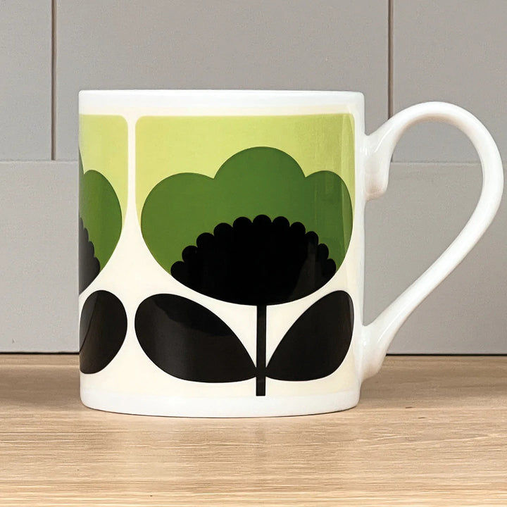 Spring Bloom Green Bone China Mug by Orla Kiely