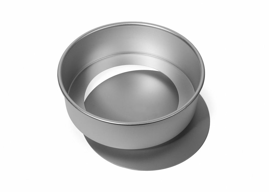 7 x 2.25 Inch Deep Sandwich Tin w. Loose Base from Silverwood Bakeware. Handmade in the UK.