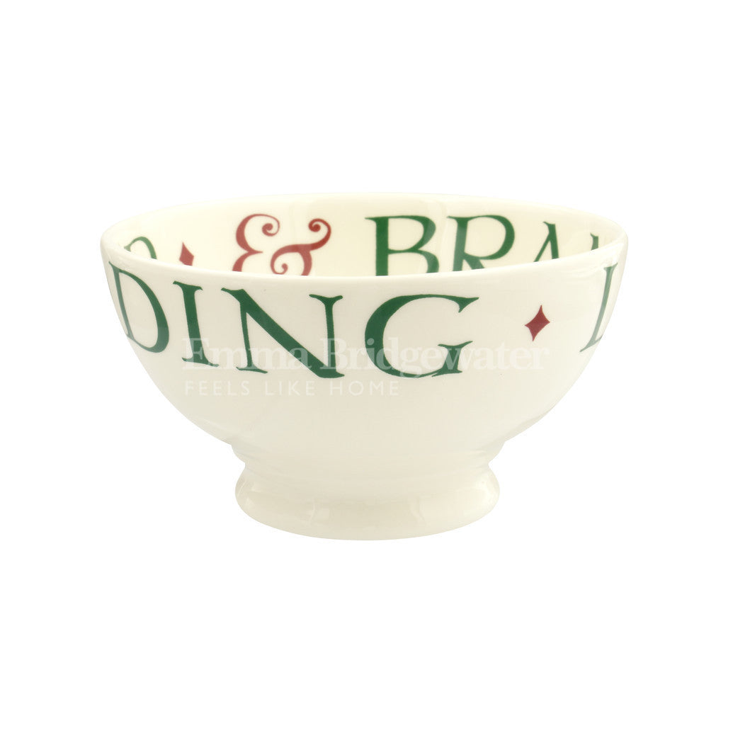 Emma Bridgewater Christmas Toast French bowl. Handmade in England.
