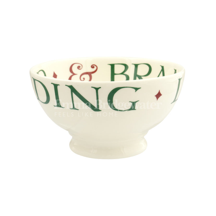 Emma Bridgewater Christmas Toast French bowl. Handmade in England.
