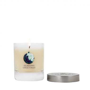 Seasons Greetings Candle in Glass from Wax Lyrical England
