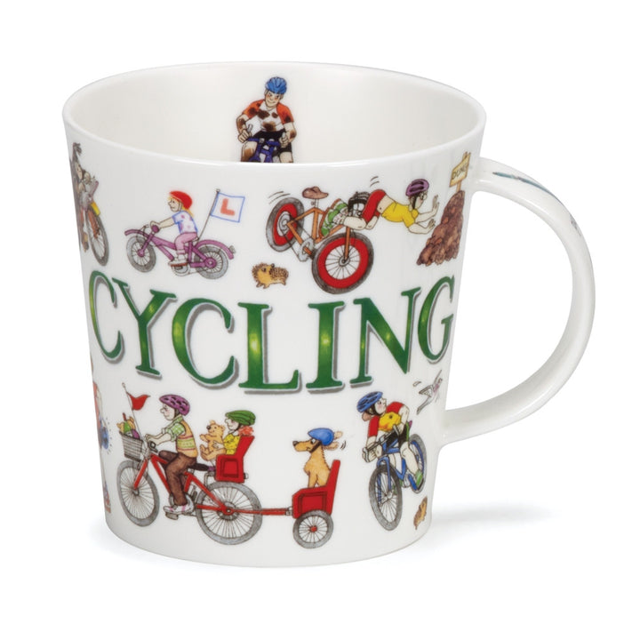 Dunoon Cairngorm Sporting Antics Fine bone china mug - Cycling