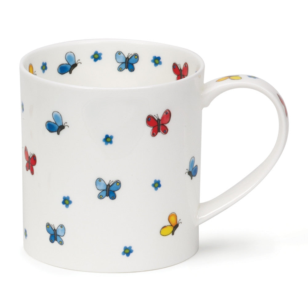 Fine bone china Dunoon Flutterby Butterflies mug