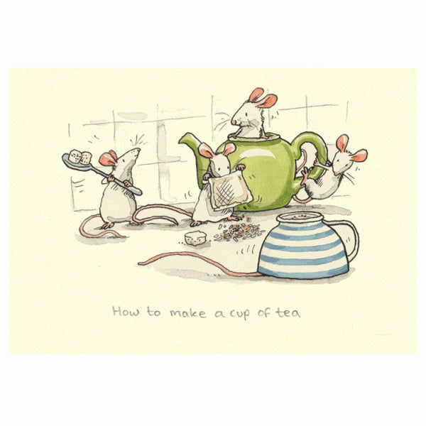 How to make a cup of tea Greetings Card by Anita Jeram.