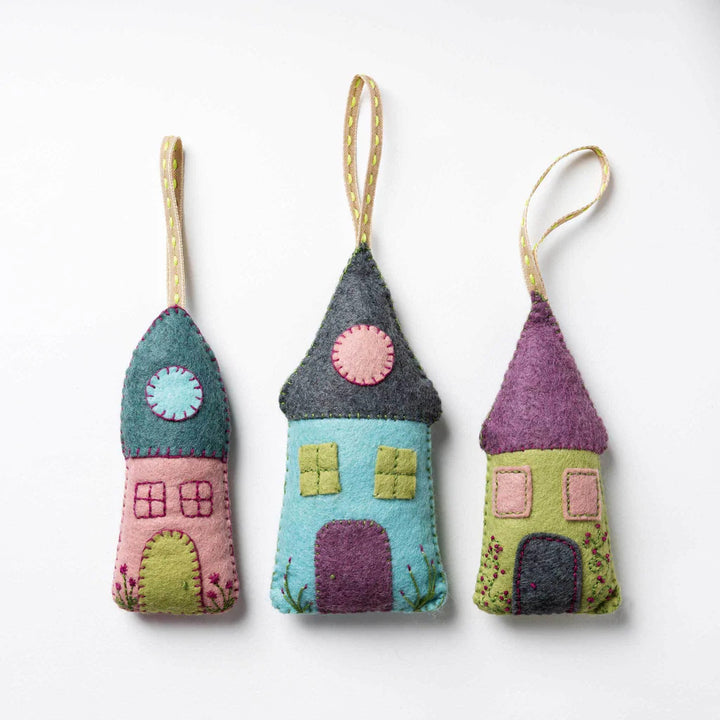 Lavender Houses Wool Mix Felt Craft Kit by Corinne Lapierre