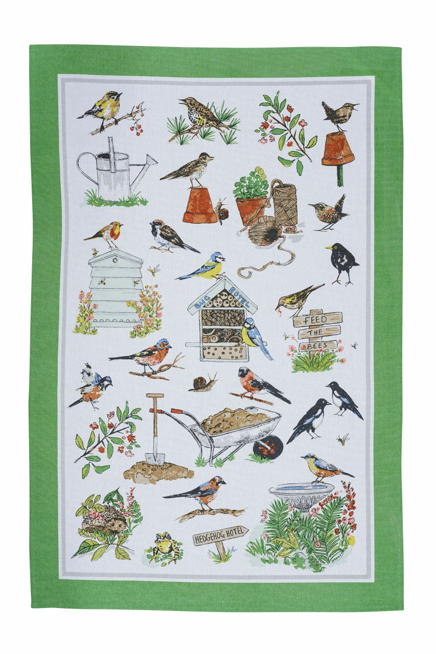 Farm Birds Tea Towel by Ulster Weavers