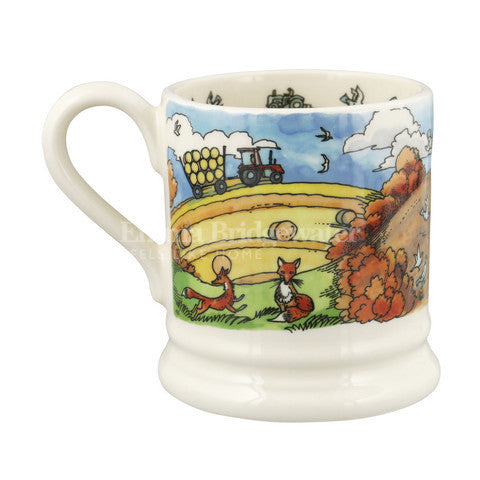 Emma Bridgewater The Good Life Bailing & Ploughing Half Pint Mug. 