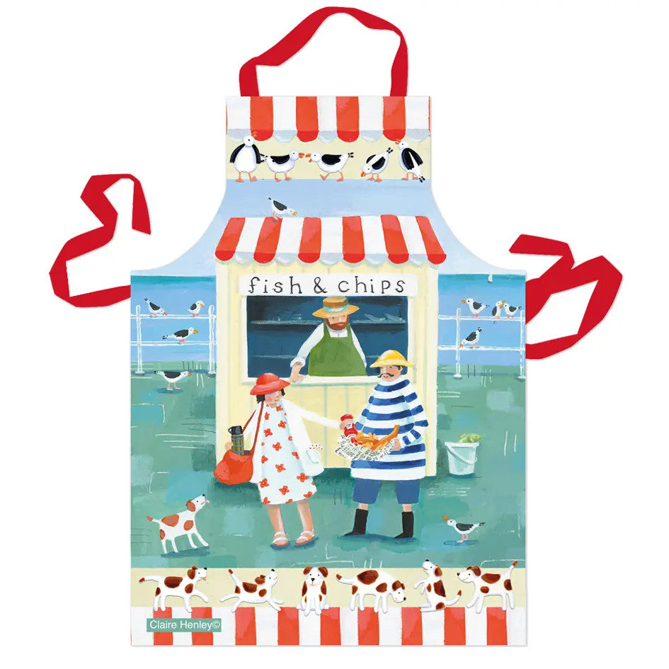 Fishh & Chips Apron by Claire Henley for Emma Ball.