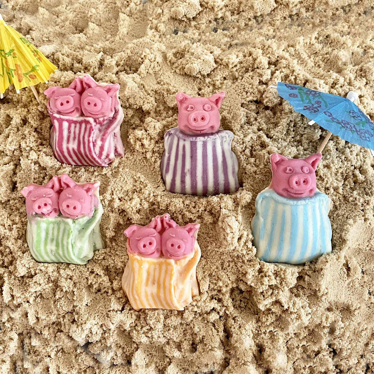 Chocolate Pigs in Summer Blankets by Choc on Choc.