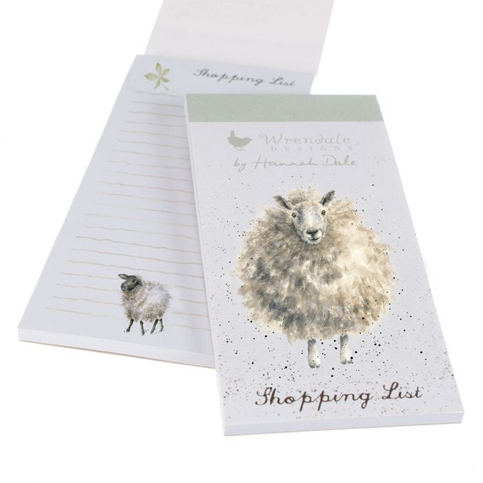 'The Woolly Jumper' Sheep Shopping List Pad by Hannah Dale for Wrendale Designs.