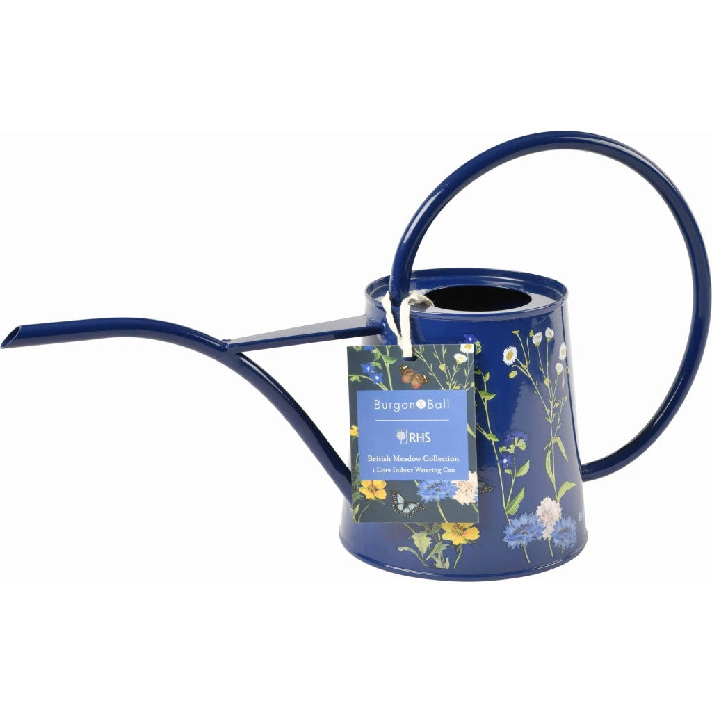 RHS British Meadow Indoor Watering Can by Burgon & Ball.