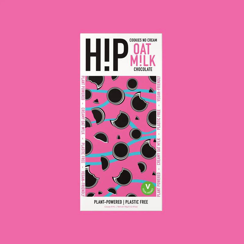 H!P Cookies No Cream Oat Milk Chocolate Bar 70g