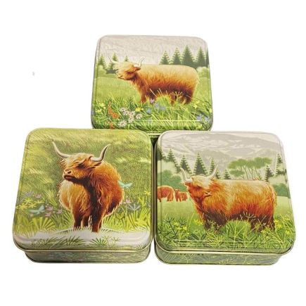 Hairy Beasts Small Square Tins
