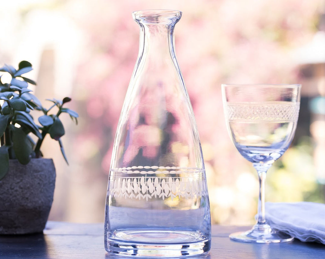 Table Carafe with Ovals Design by The Vintage List.