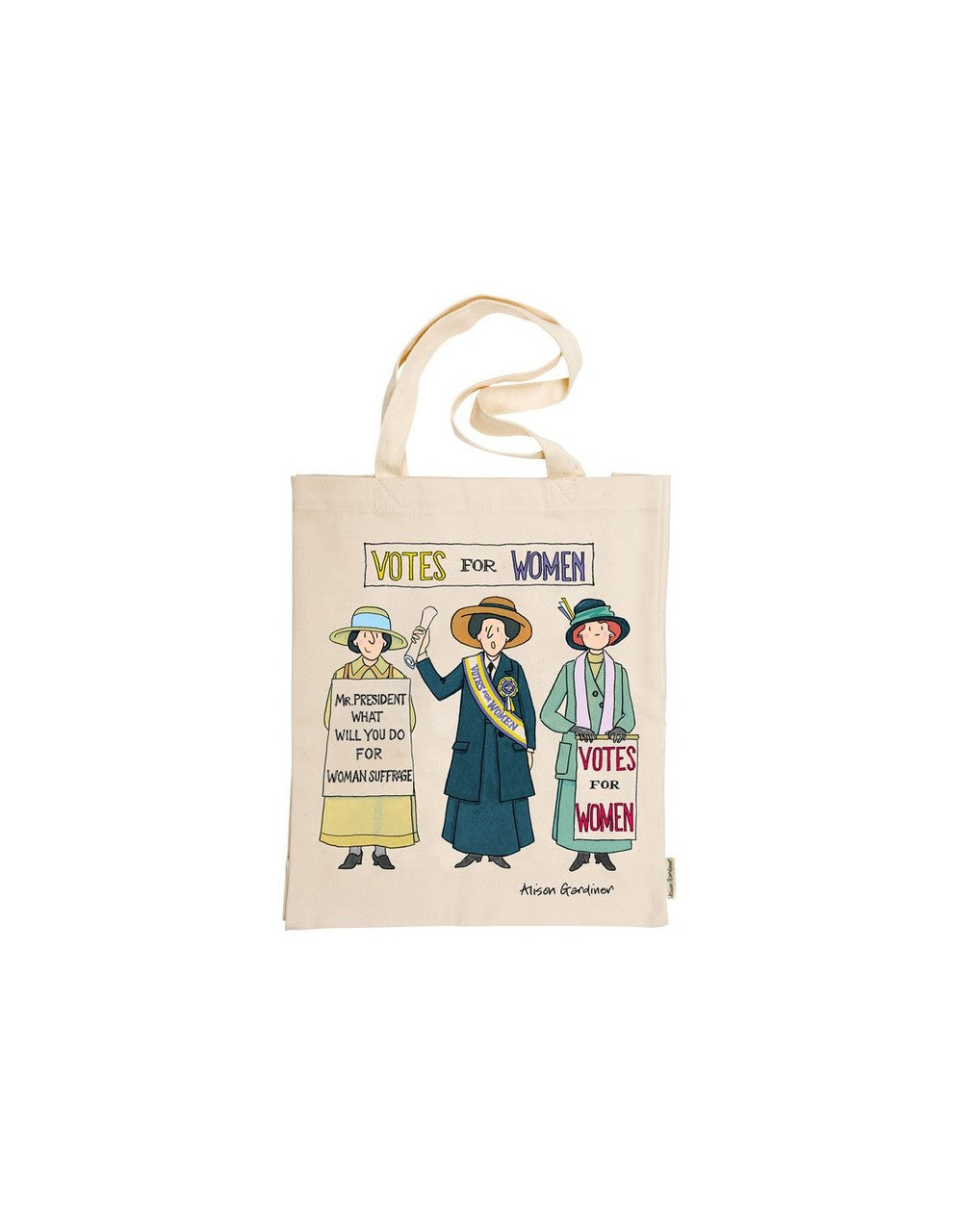 Alison Gardiner USA Suffragettes Cotton Tote Bag
