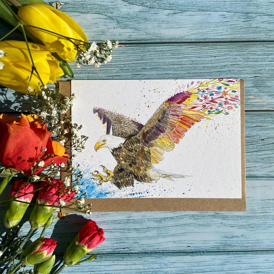 Evie the Eagle Greetings Eco Card by Jen Winnett
