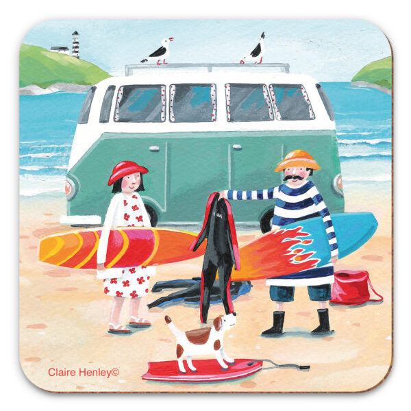Surfing Trip Coaster by Claire Henley for Emma Ball.