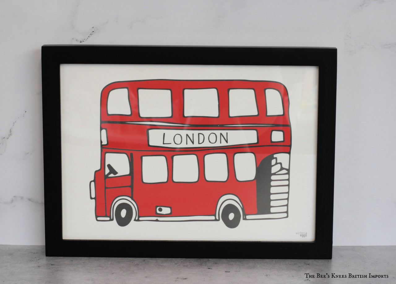 Simply London Bus Print from Victoria Eggs.