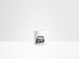 Hackney Cab Bone China Mug by Helen Beard.
