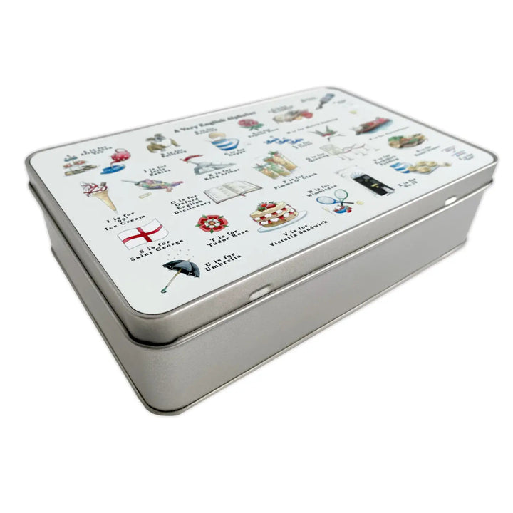 A Very English Alphabet Storage Tin