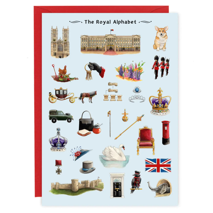 The Royal Alphabet Greeting Card