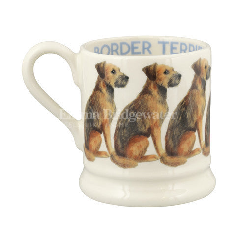 Emma Bridgewater Border Terrier Half Pint Mug. Made in England.