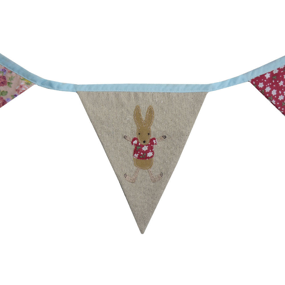 Rabbit cotton bunting.