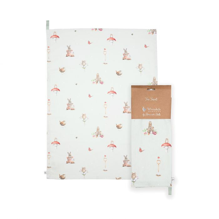 'Garden Friends' Garden Animal Tea Towel by Wrendale Designs