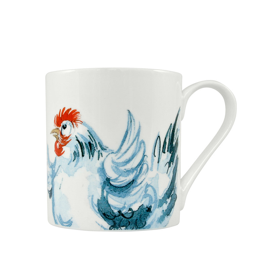 Dancing Hen Mug by Jane Abbott Designs