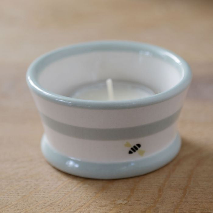 Susie Watson pottery Honey Bees Tea Light Holder