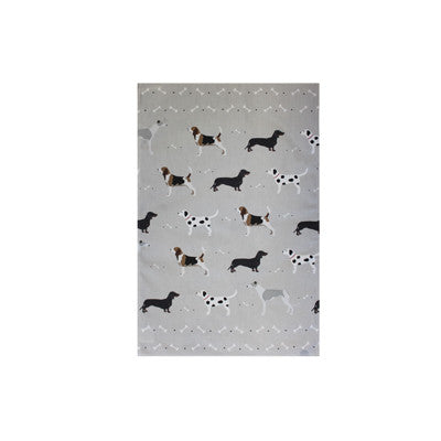 Grey Dogs Cotton Tea Towel from Bailey & Friends