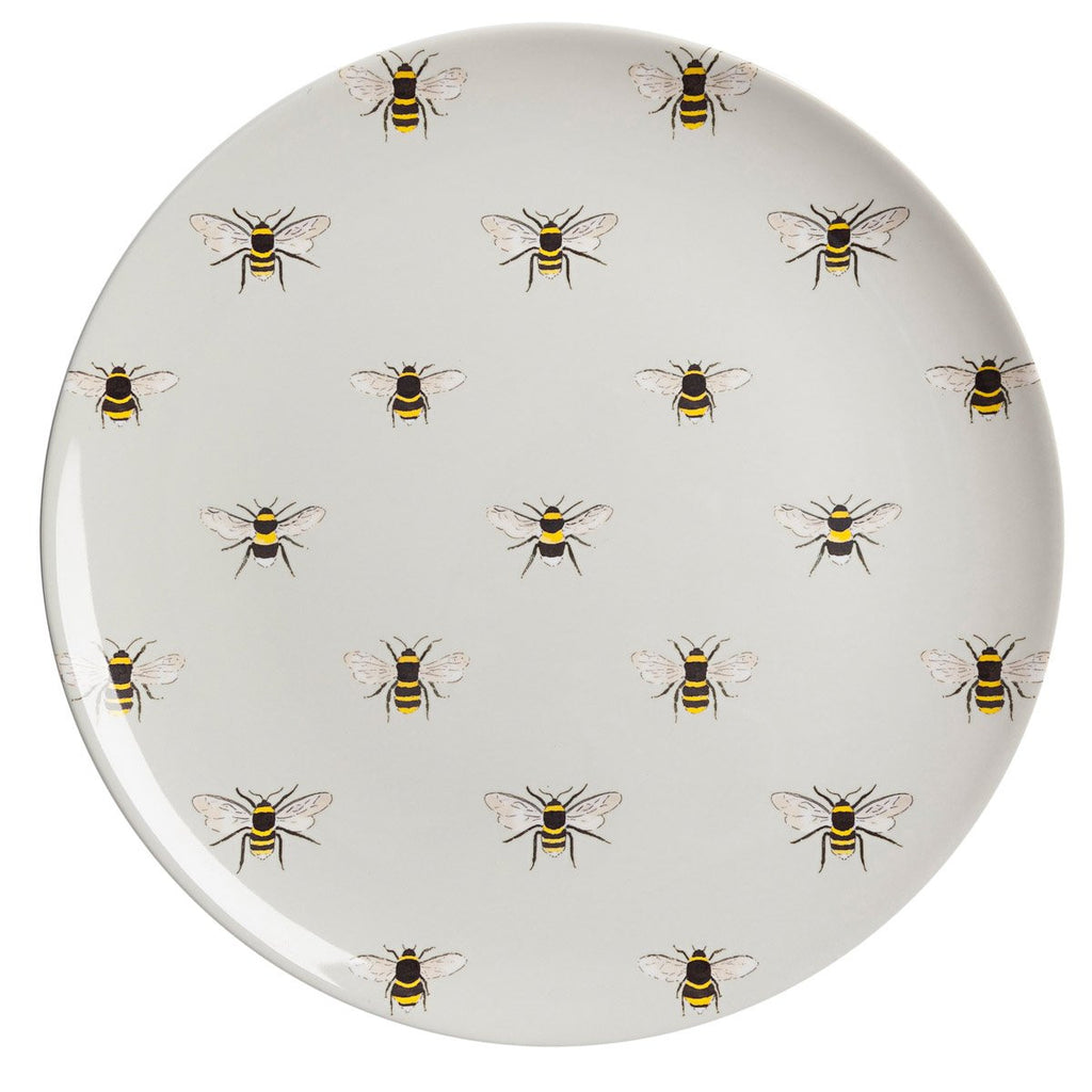 Bees Melamine Dinner Plate by Sophie Allport