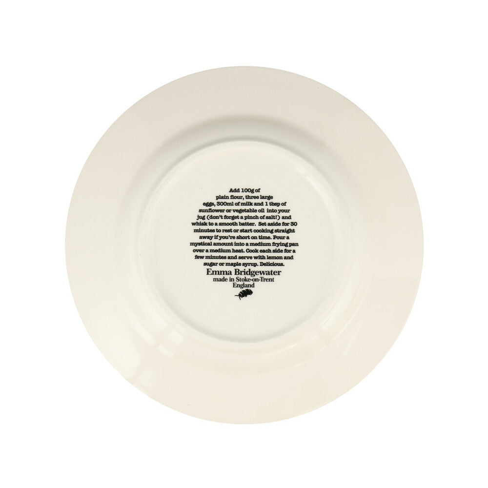 Black Toast Lemon & Sugar 8 1/2 inch plate