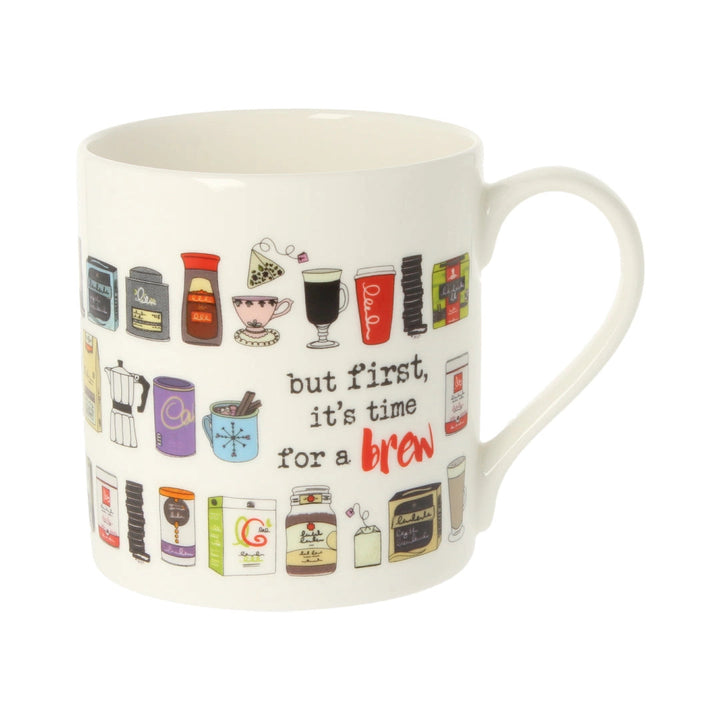 Time for a Brew Bone China Mug by Dandelion Stationery