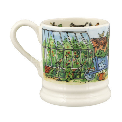 Emma Bridgewater The Good Life In The Garden Mug Half Pint Mug. 
