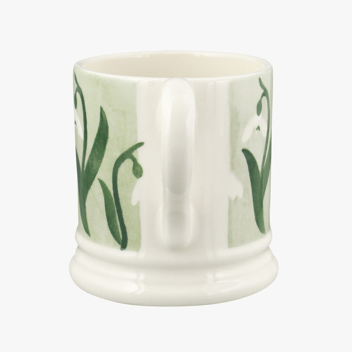 Emma Bridgewater Snowdrops in the Woods  Half Pint Mug. Handmade in England.