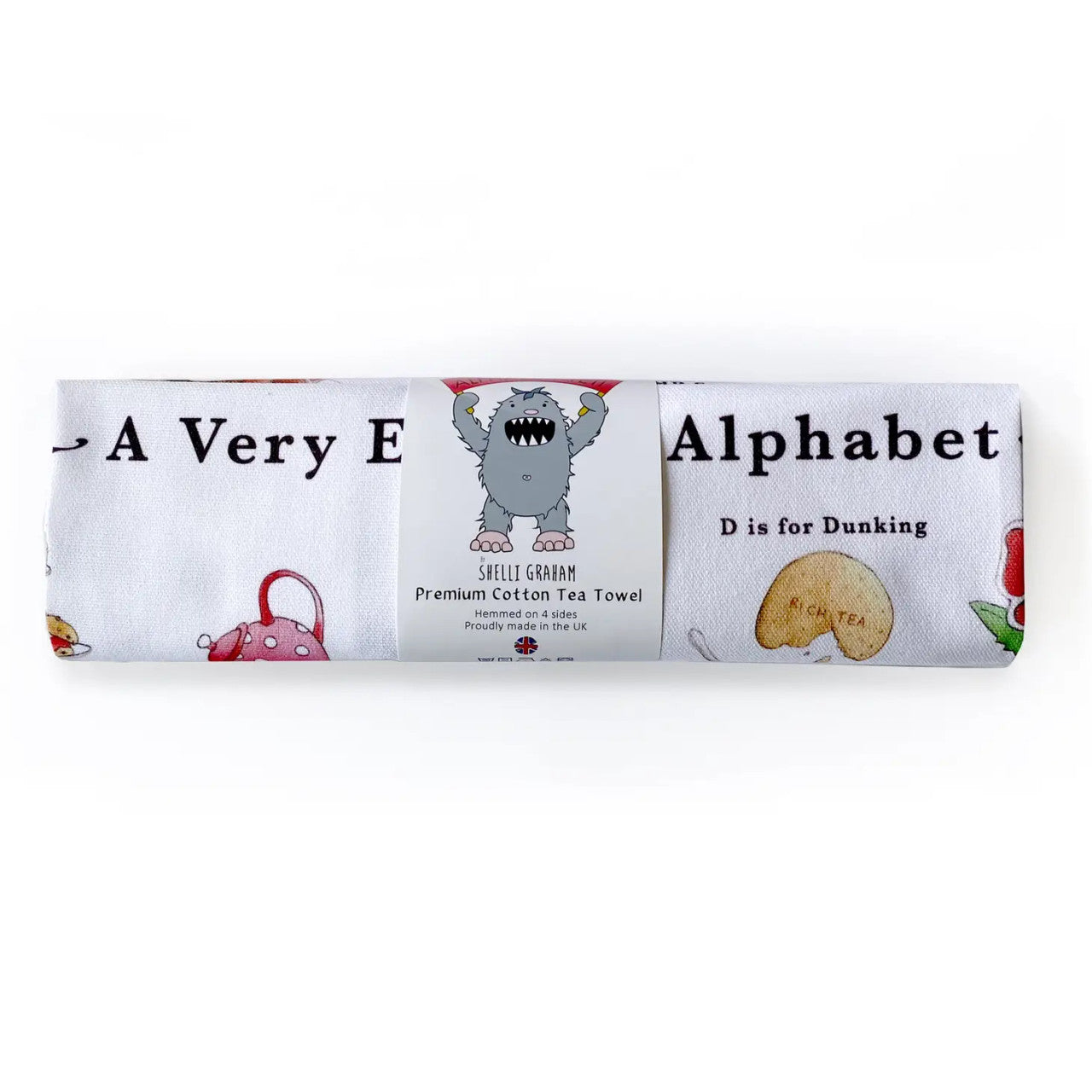 A Very English Alphabet Tea Towel